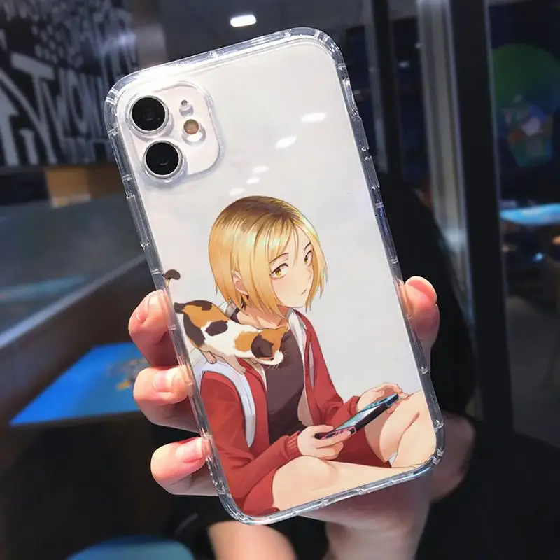 

Kenma Kozume of Haikyuu Phone Case Transparent for iPhone 11 12 mini pro XS MAX 8 7 6 6S Plus X 5S SE 2020 XR