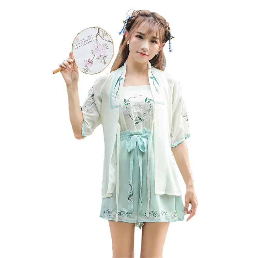 Женские весенние повседневные ханьфу модные традиционные китайские костюмы
