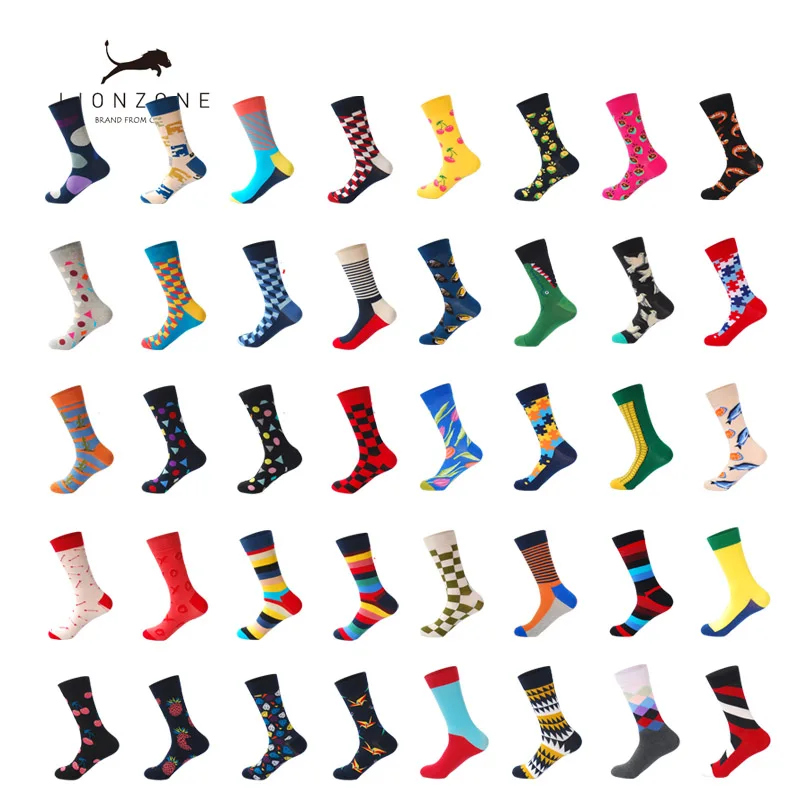 Оптовая продажа Брендовые мужские носки LIONZONE 500 пар высококачественные