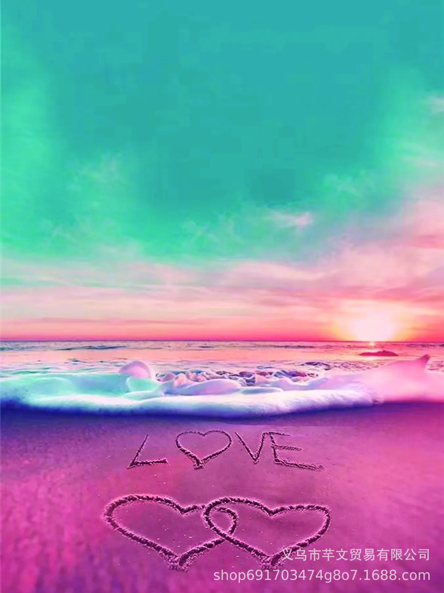 

30X40 полный алмазов Картина Закат любовь пляж вид алмазов картина круглые стразы «Кубик Рубика» со стразами животных с острыми носками и стр...