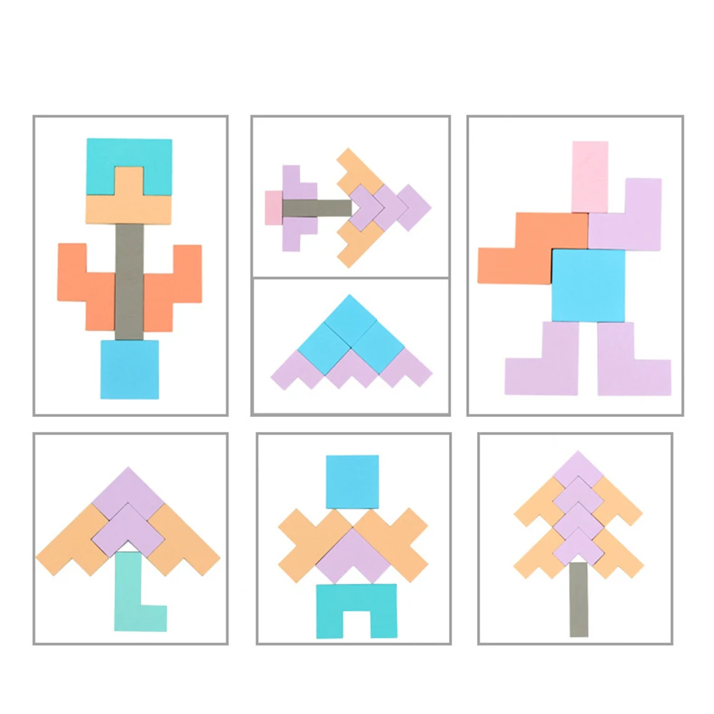 Дизайн 3 в 1 Многофункциональный Деревянный Tetris головоломки Танграм игрушки судоку головоломки доска раннего детства игра игрушка для детей