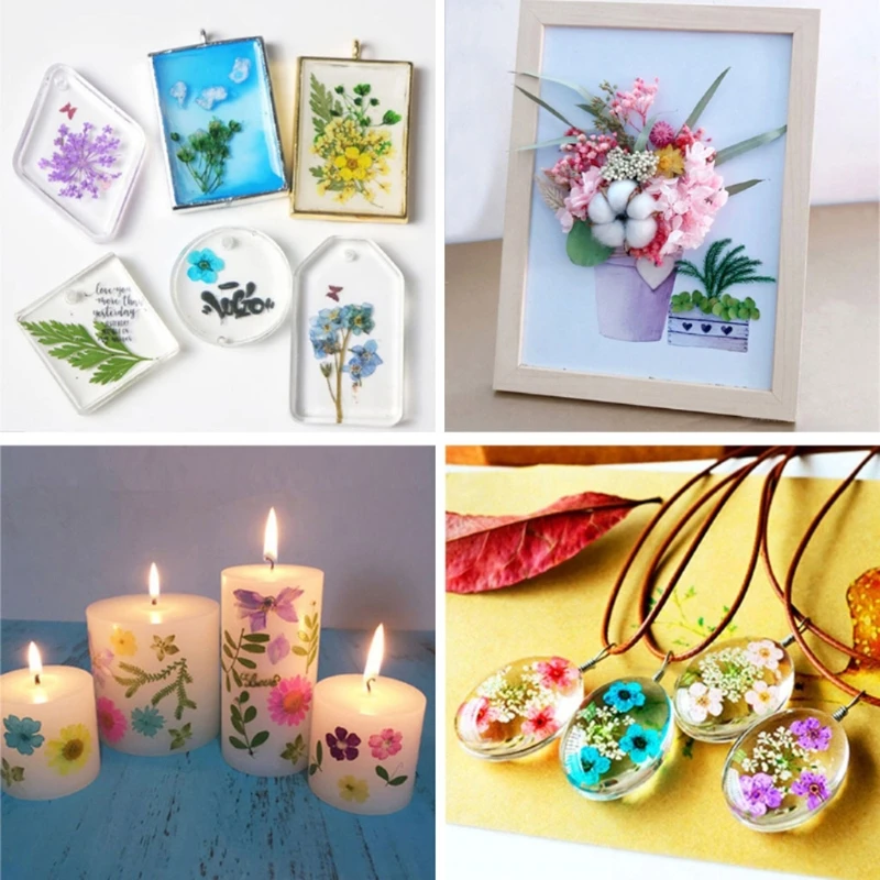 

15Pcs Real Pressed Flower Leaf Dried Flower Resin Flower Dry Beauty Nail Art Decals Epoxy Resin Mold Resin Art Fillings