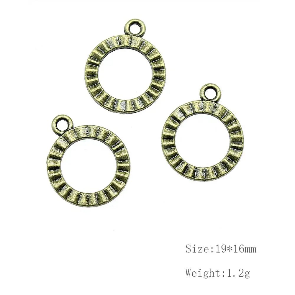 

Malzahar 25 Pieces Double-Sided Textured Circle Jewelry Findings Components Handmade Gifts Crafts