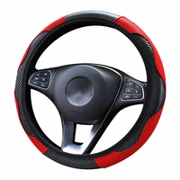 anti slip car steering wheel cover breathable pu steering covers suitable 37 38cm auto steering wheel protective decoration