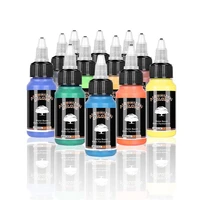 sagudio 12x30mlbottle ready to airbrush acrylic inks pigment for airbrushing wall decoration model art car shoes painting color