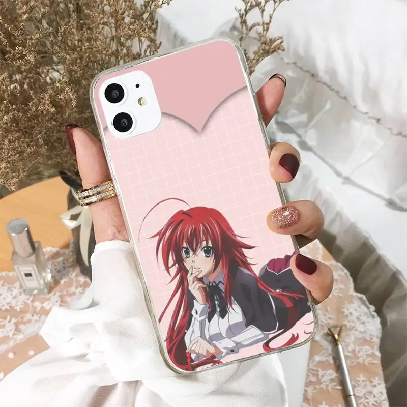 

Akeno Rias Gremory High School Dxd Phone Case For iphone 5s 6 7 8 11 12 XSMAX XR pro plus mini se2020 Cover Fundas Coque
