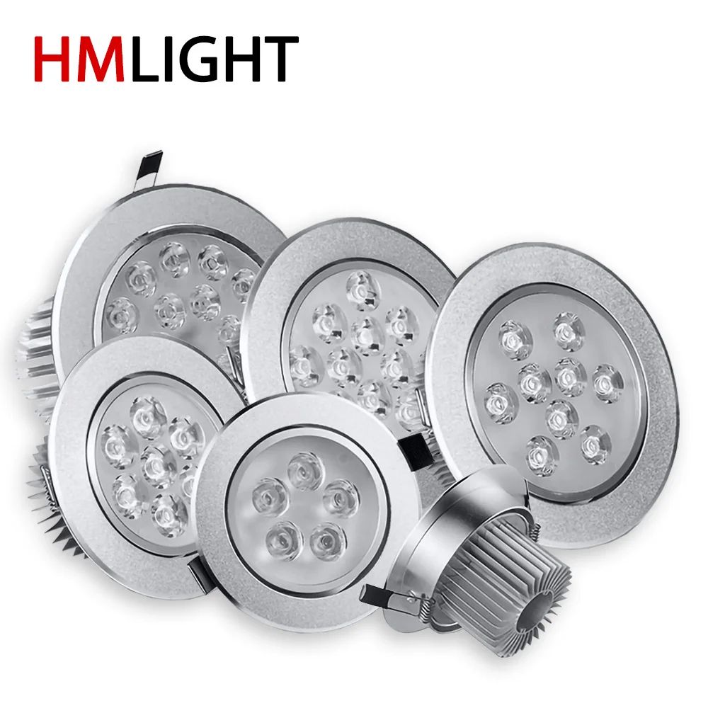 

Super Bright LED Bulb 1W 3W 5W 7W 9W 12W 15W 18W Ceiling Downlight Recessed Spot Light For Home Lighting AC 110V 220V 85-265V
