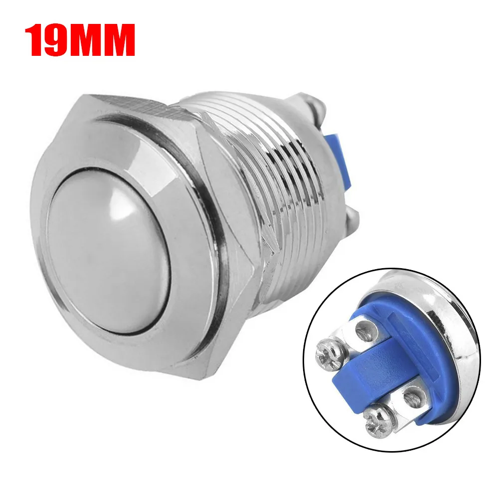 

Waterproof Stainless Steel Push Button Switch Momentary Push On 20 AMP Rated 12v 19 Mm Button Switch