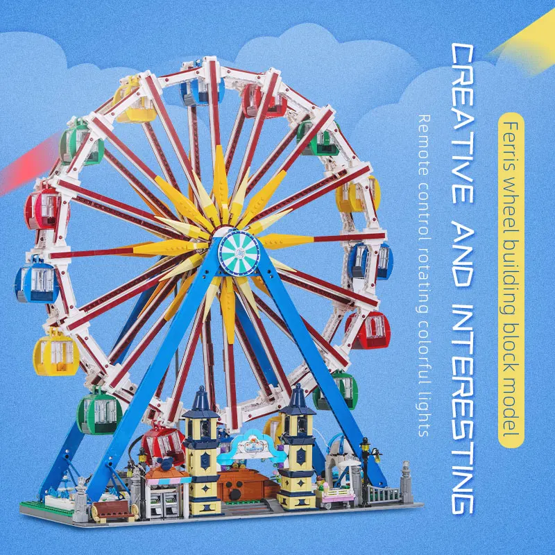 

MOULD KING Creative Toys App Motorized Ferris Wheel Model Building Blocks Assembly Bricks Kids Educational Toys Christmas Gifts