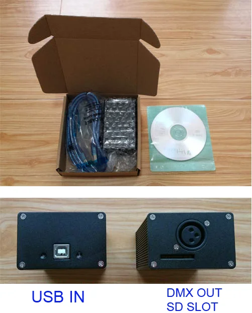 Китай HD DMX512 контроллер USB DMX ключ ПК/SD автономный режим 512 каналов 1024 Комби для Sunlite