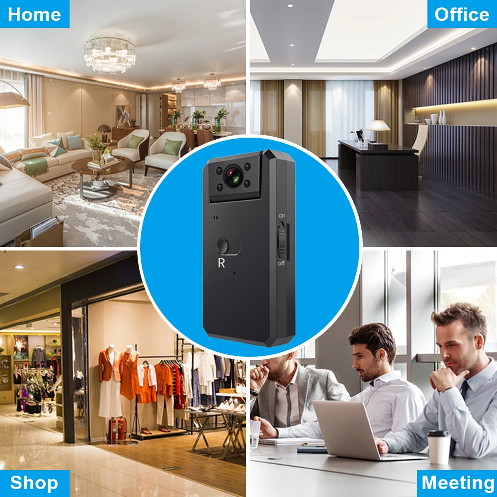 Mini Camera Wifi 4K HD Rotate 180 Degrees Wireless Smart Home Night Vision DVR Motion Detection Small Video IP Camcordesr | Электроника