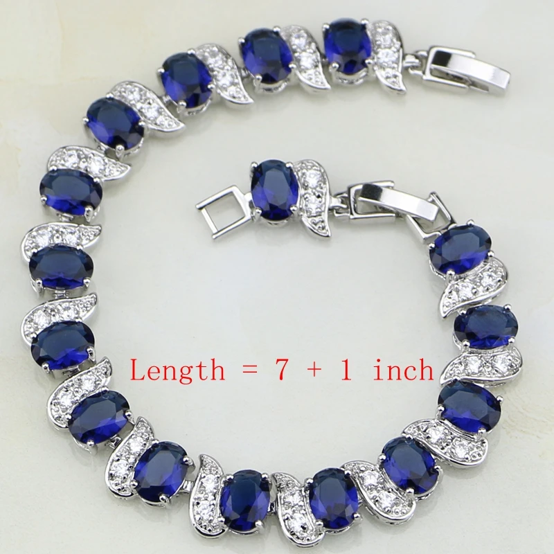 Женский браслет/ожерелье/Подвеска/серьги/кольцо в форме Будды с синим фианитом