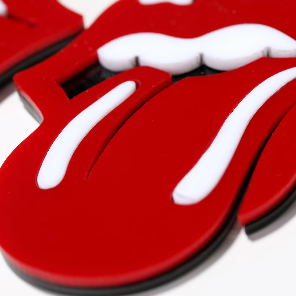 YAOLOGE Creative Cartoon Red Tongue Acrylic Long Drop Earrings for Women Couple Fashion Funny Party Jewelry Halloween Gifts | Украшения и