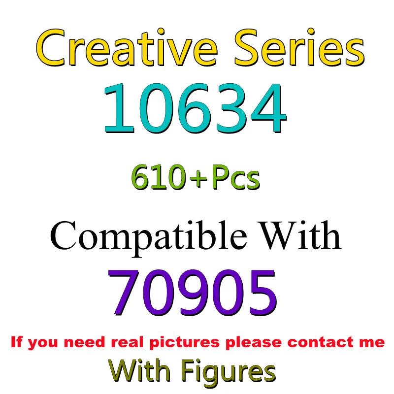 

610Pcs 10634 Building Block Toy Creative Series 70905 Assembled Building Block Children's Toy Gifts