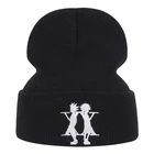 Зимняя вязаная шапка Hunter X Hunter, хлопковая Теплая Лыжная вязаная шапка в стиле унисекс