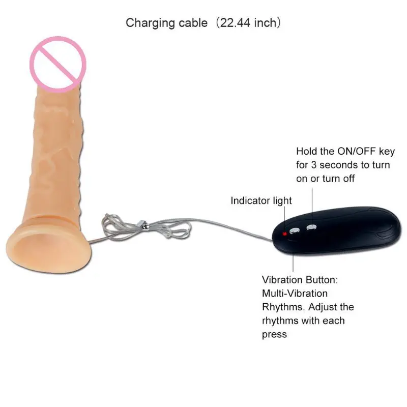 Реалистичный фаллоимитатор с присоской 20 частот вибратор для точки G массажер