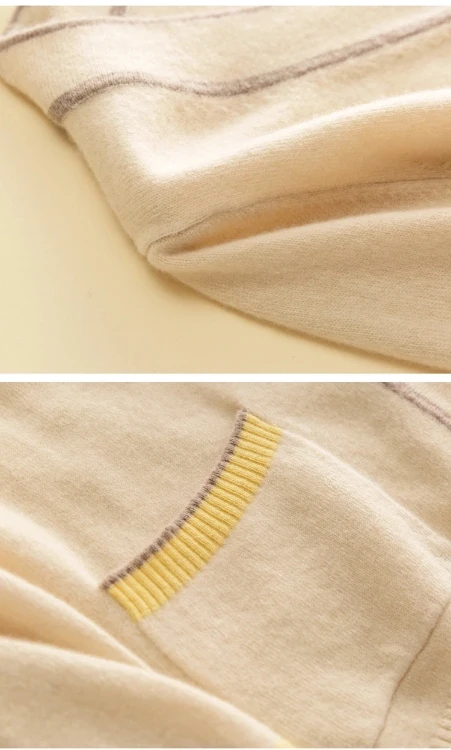 

100% wool sweater cardigan 2020 Autumn/Winter new women's wear V-neck cardigan loose-fitting sweater coat jacket