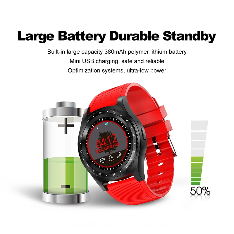 Умные часы мужские наручные Android телефон с камерой Sim водонепроницаемый Smartwatch