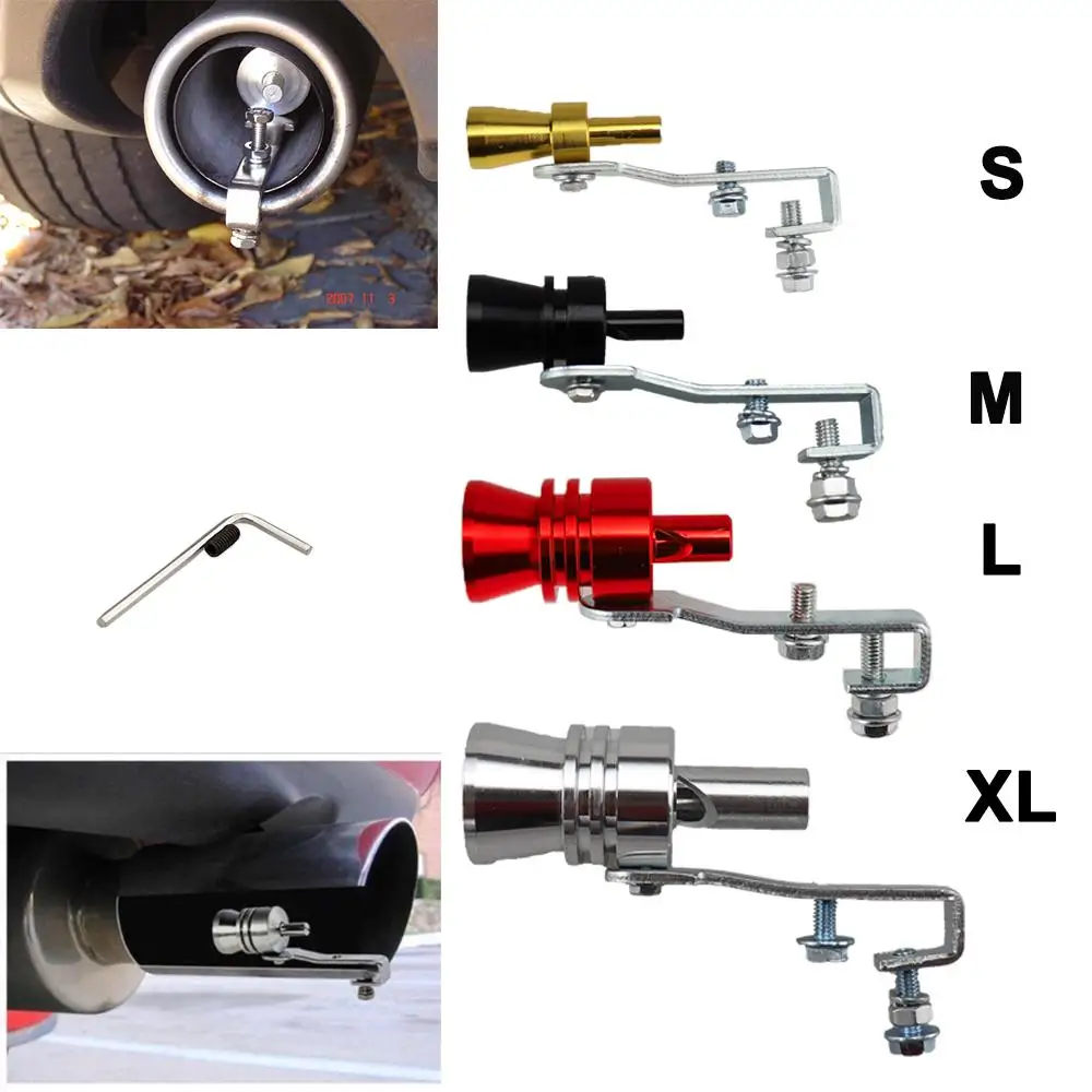 

Vehicle Refit Device Turbo Sound Muffler Turbo Whistle Exhaust Pipe Sounder Aluminum alloy Motorcycle Sound Imitator