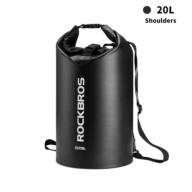 20L ROCKBROS 40л спортивная сумка для плавания водостойкий рюкзак из пвх сумки для женщин и мужчин Спорт на открытом воздухе Пешие прогулки плечо многофункциональный складной Bgas - Цвет: 20L