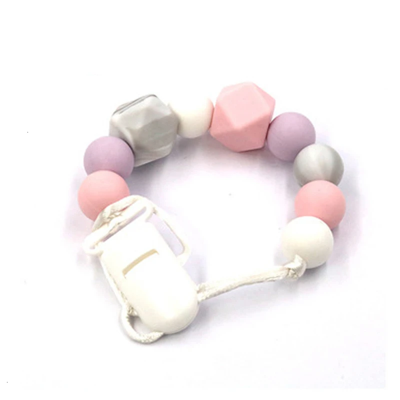 Ручная работа силиконовые соски цепи безопасное прорезывание зубов цепь ребенка