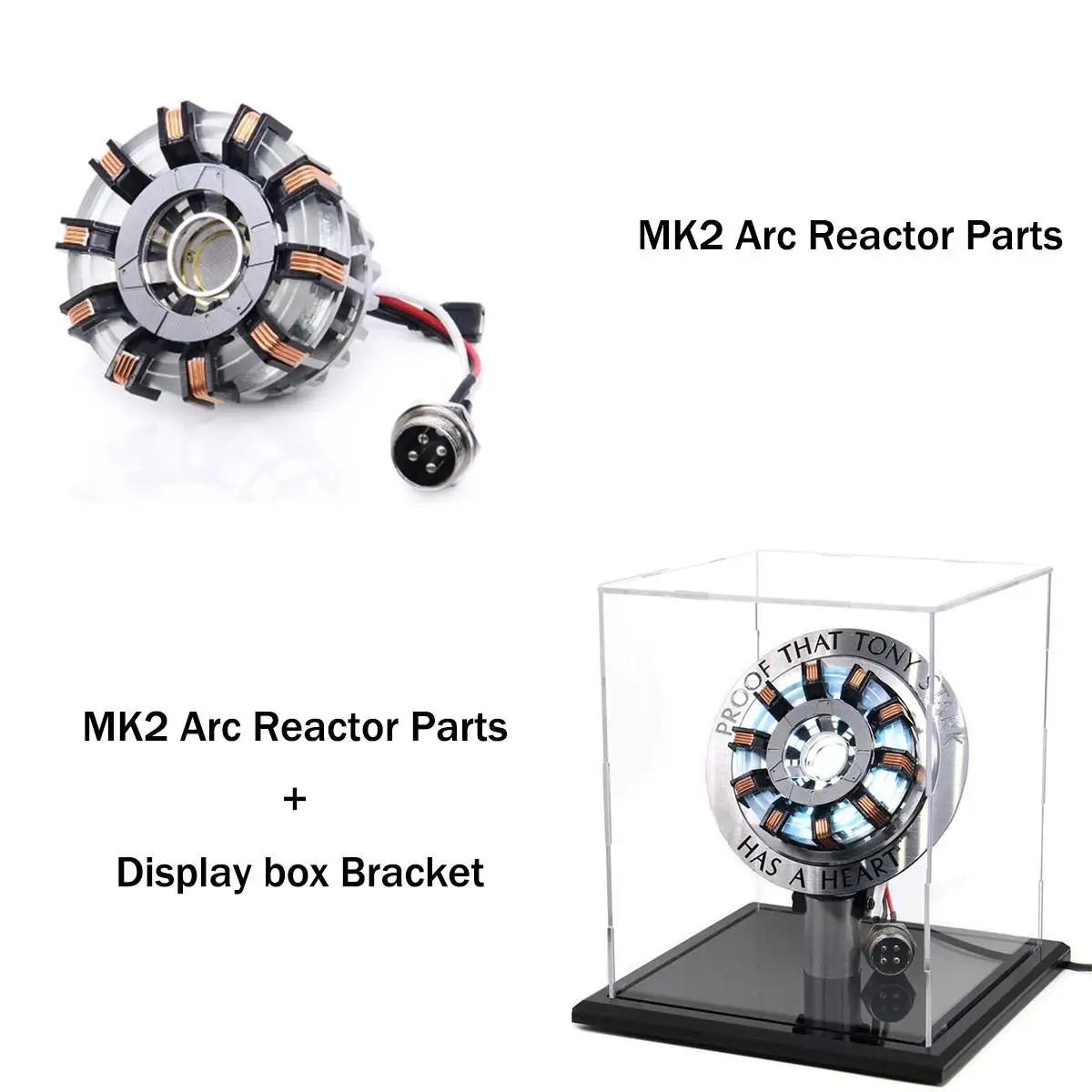 

MK1/MK2 1:1 Scale Arc Reactor Need To Assemble Reactor USB LED Light Action Model Building Kits With Remote Control For Adult