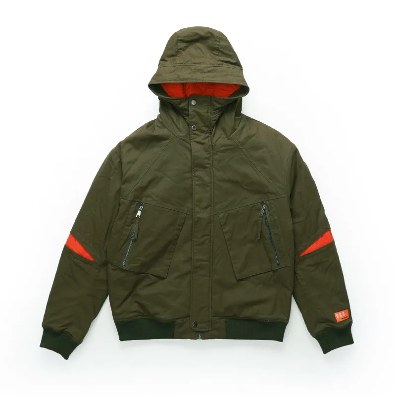 Костюм с капюшоном стиль мужской пуховик подогревом зимнее пальто Открытый