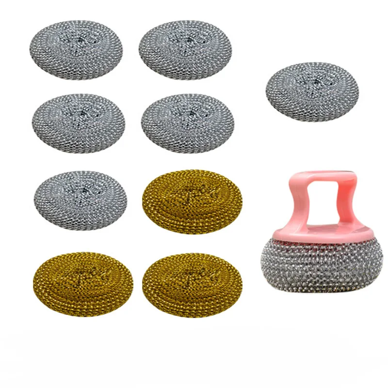 Щетка для чистки посуды из нержавеющей стали с шариком стальной проволоки