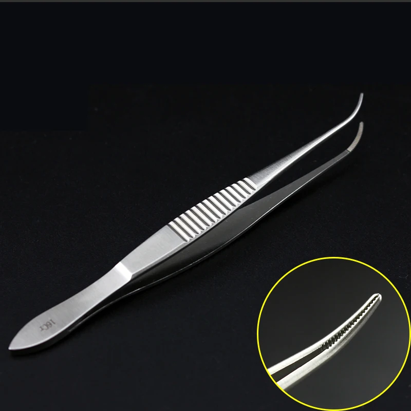 

Ophthalmic tweezers Double eyelid tweezers 10cm fine plastic cosmetic tweezers Hooked fat tweezers Ophthalmic surgical instrumen