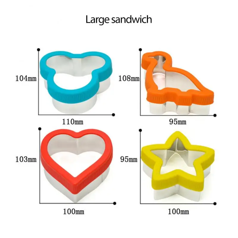 12 шт. набор сэндвич-резаков для детей форма в виде животного динозавра звезды