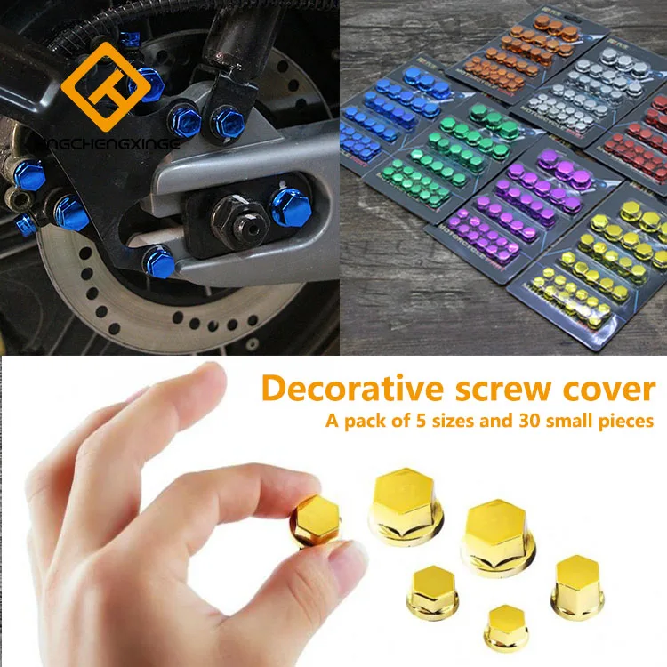 30 шт./компл. аксессуары для модификации мотоцикла крышка винта декоративные