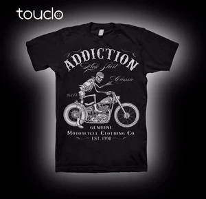 Новинка 2021 летние хлопковые крутые дизайнерские 3D футболки Байкерская футболка с V-образным вырезом для мотоциклистов Винтажная футболка с жесткой рамой