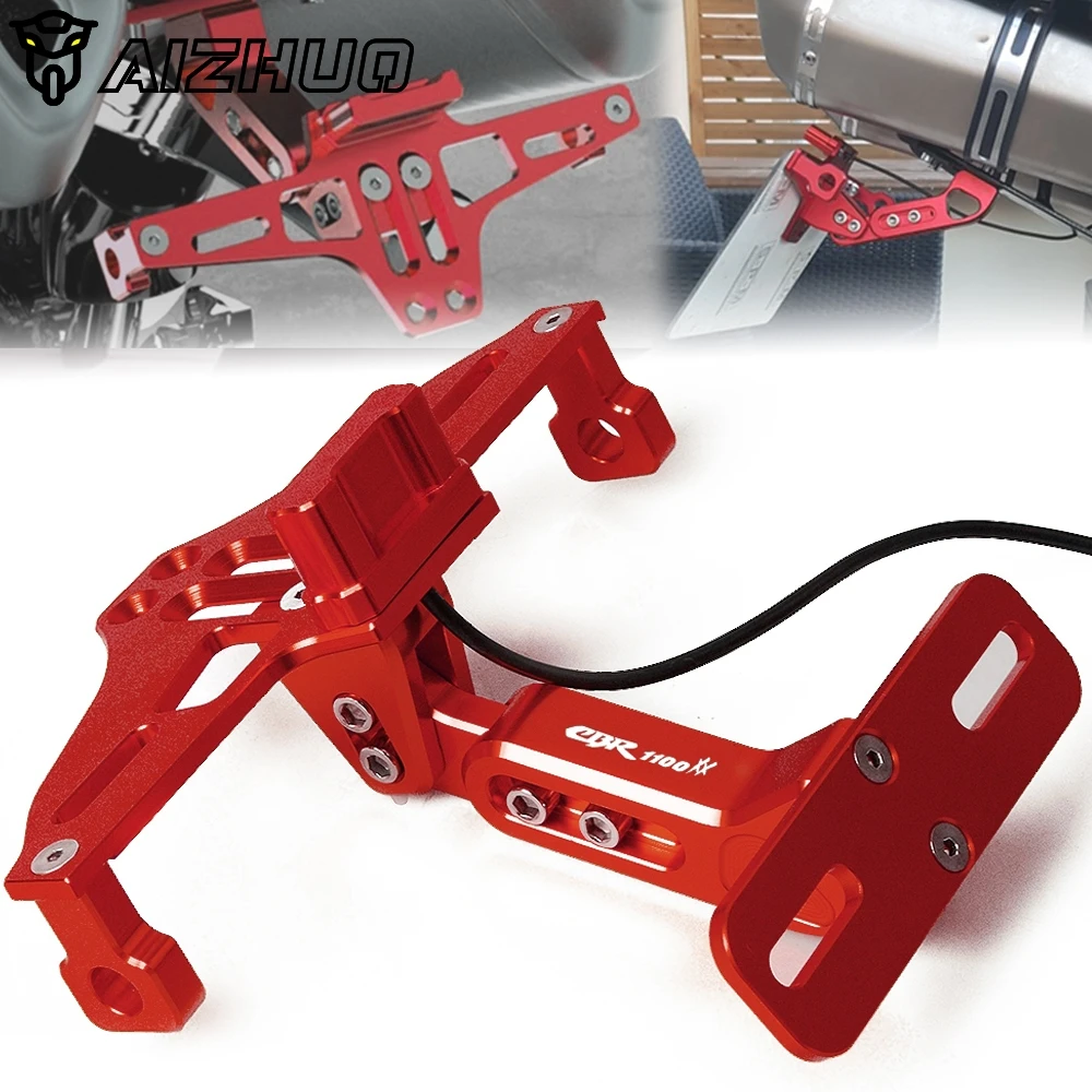 

Motorcycle Adjustable License Number Plate Frame Holder Bracket FOR HONDA CBR 1100XX CBR1100XX CBR 1100 XX 1997-2007 2006 2005