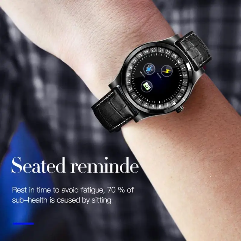 Смарт-часы R68 с Bluetooth и круглым экраном умные часы поддержкой sim-карты TF трекер сна