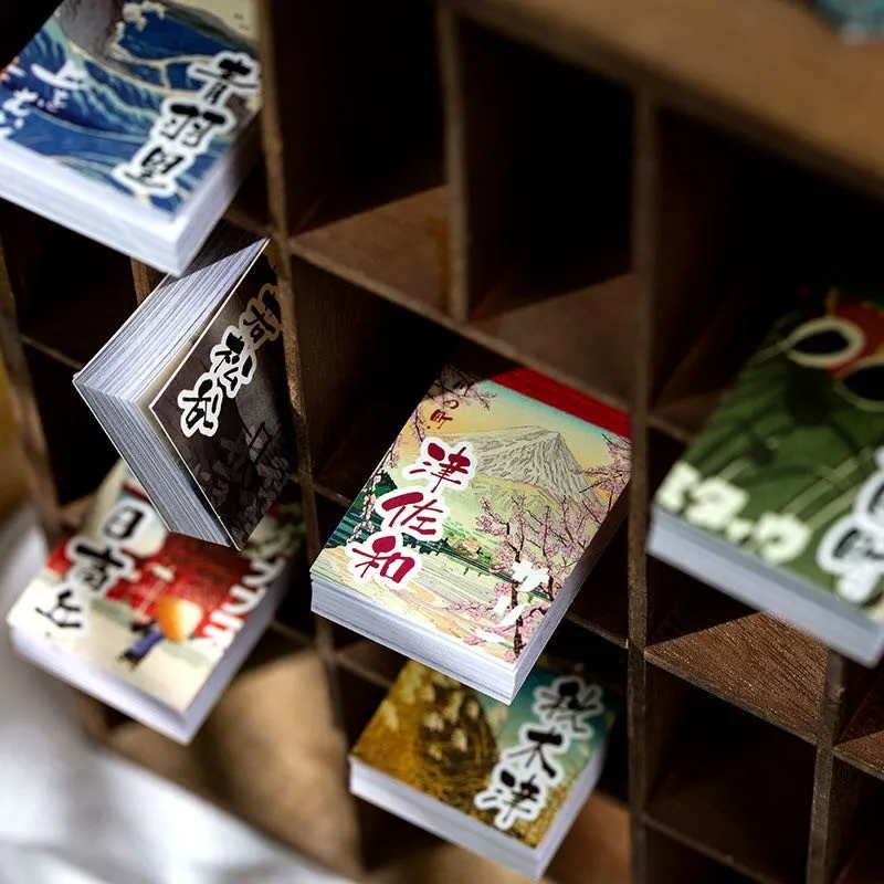 Набор декоративных этикеток в японском стиле для скрапбукинга 50 шт. наклейки из