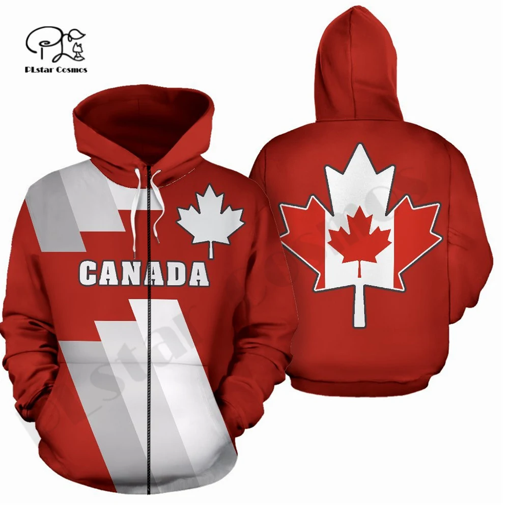 

PLstar Cosmos 3DPrint Newest Culture Canada Flag Awsome Harajuku