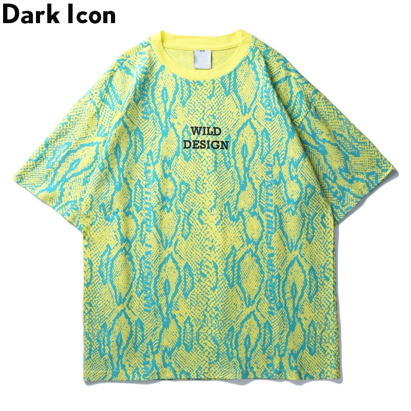 Мужская и женская футболка Dark Icon летняя уличная одежда с принтом в стиле хип хоп