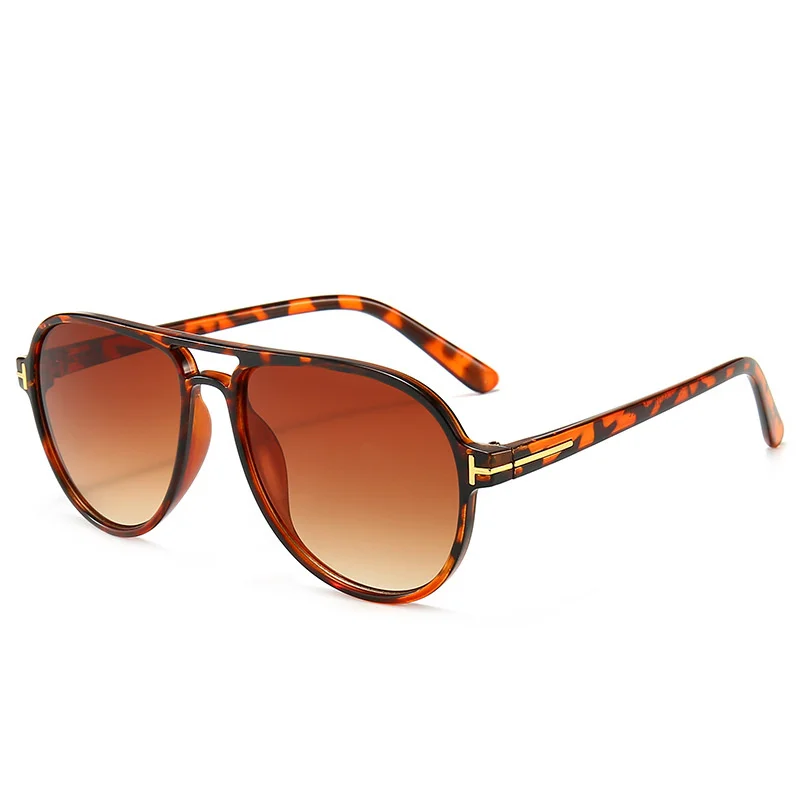 

tf sunglasses men women 2020 futuristic pilot sun glasses leopard green vintage oculos de sol feminino uv400
