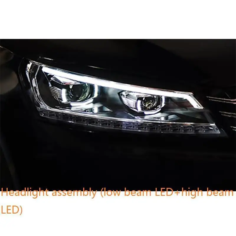Автомобильные аксессуары для дневных ходовых автомобилей Drl Led Cob фары автомобильные фары в сборе 11 для Volkswagen Passat - Цвет: MODEL C