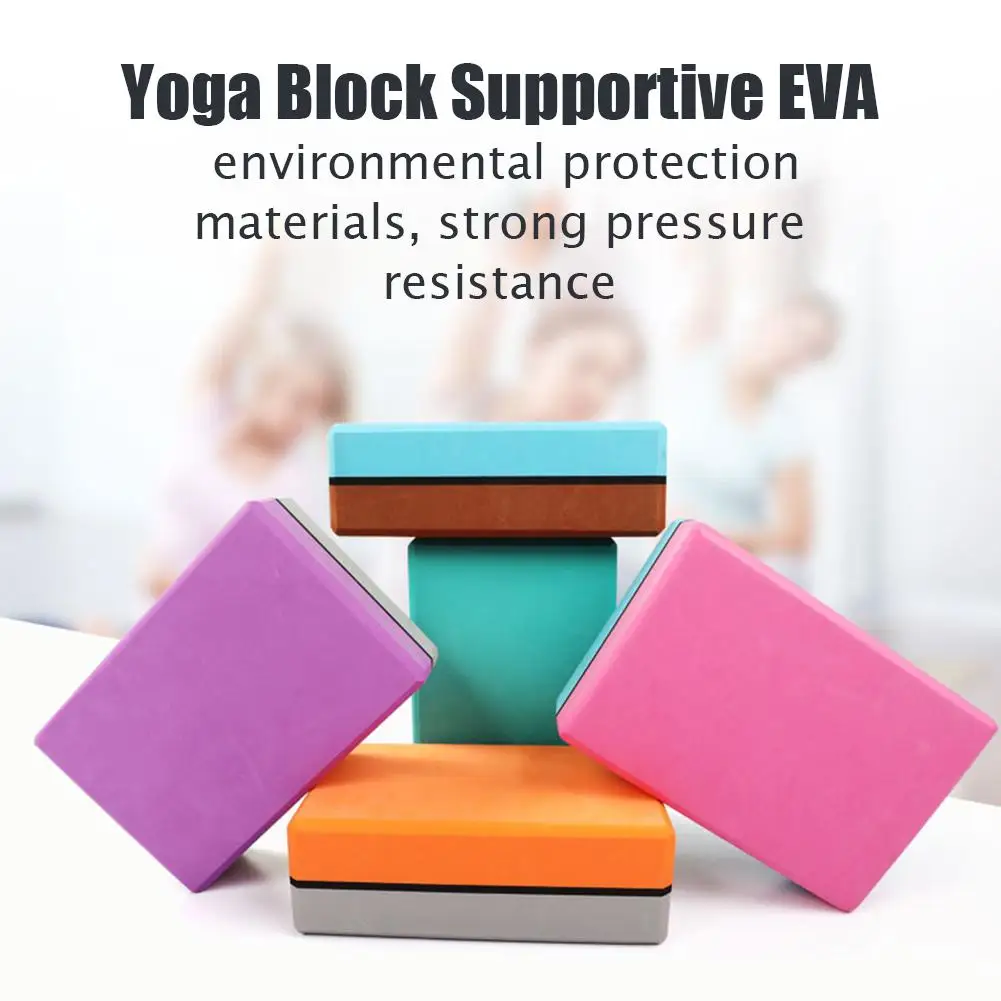EVA Yoga Block Brick Exercise Fitness Tool Workout Stretching Aid Body Shaping Health Training Equipment Fast Shipping | Спорт и