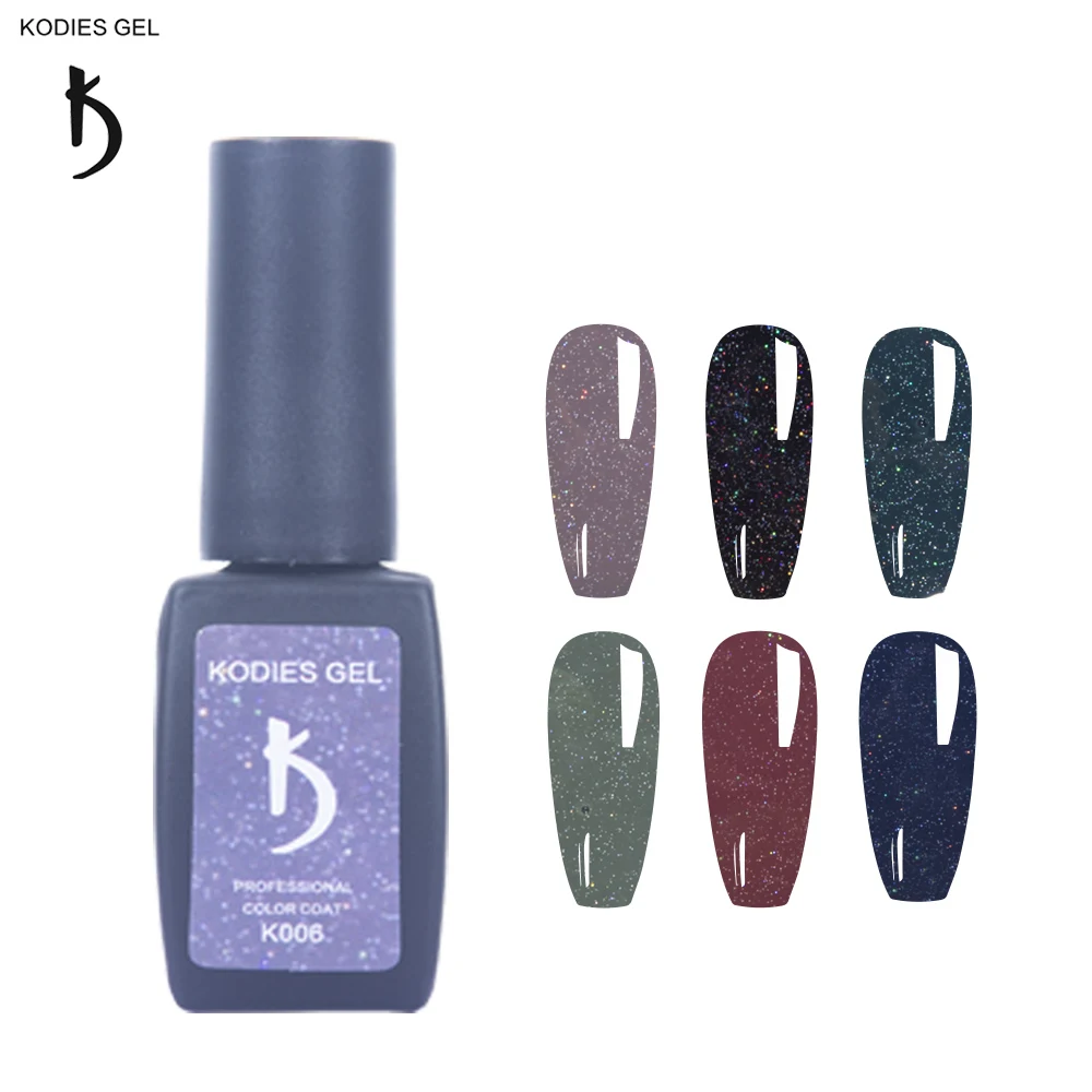 KODIES гель Блестящий Гель лак для ногтей голографические блестки цвет Лайк дизайна