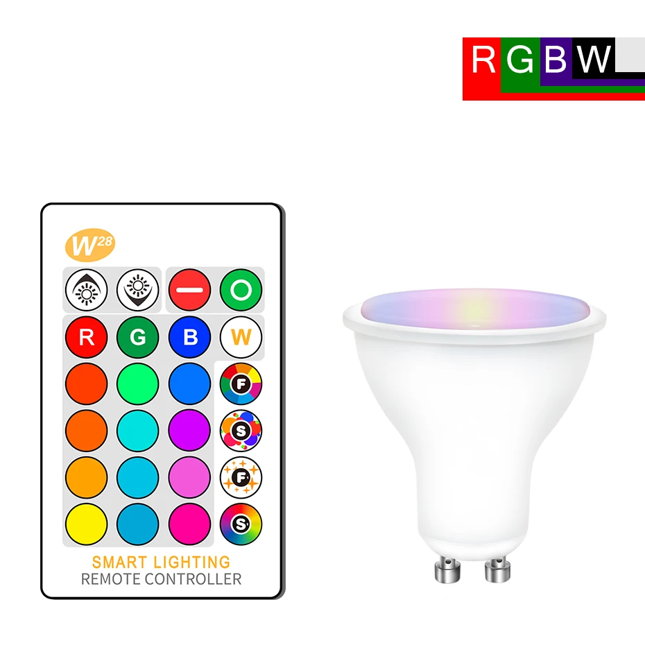 G10 10W CW E27 E14 RGB Светодиодная лампа 3W 5 Вт 10 Вт 15 Вт с регулируемой яркостью 16 цветов, волшебная лампа Gu10 AC 220 В 110 В, RGB белый ИК-пульт дистанционного управления, ночной Светильник C3 - Испускаемый цвет: G10 10W CW