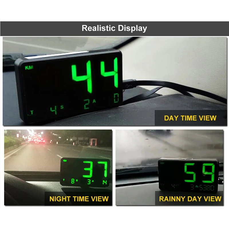 GPS-дисплей с отображением скорости одометр Автомобильный цифровой дисплей
