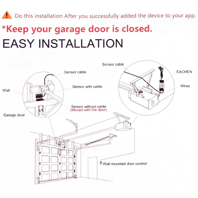 Tuya Smart Life сенсор для гаражной двери открывалка контроллер WiFi переключатель