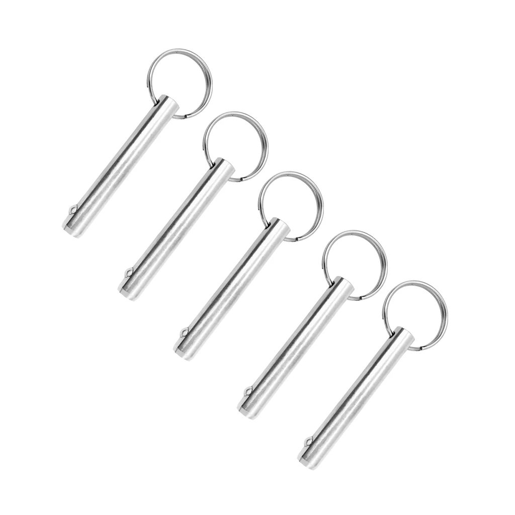 

5 Pcs 10mm Marine Grade Stainless Steel Boat Quick Release Pin - Marine Hardware Deck Hinge Replacement, Boating Deck Hardwares