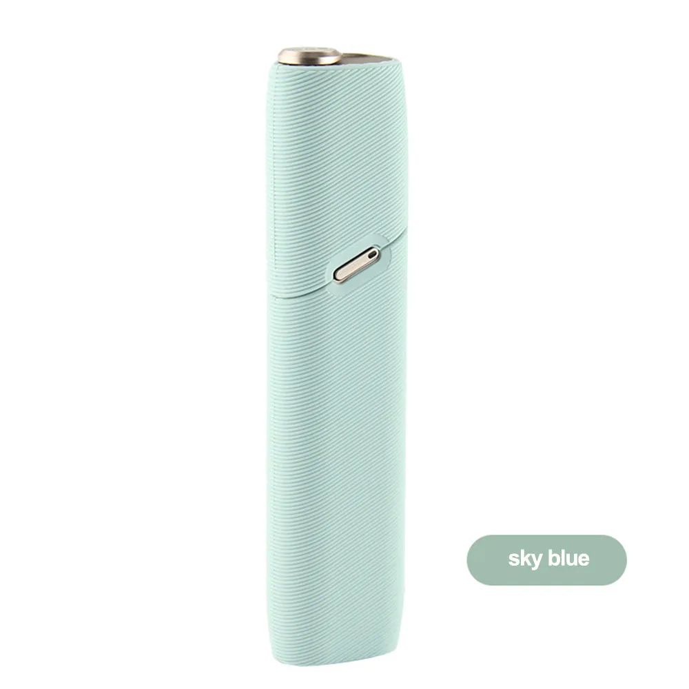 Светло-зеленый JINXINGCHENG 11 цветов жидкий силиконовый кошеек чехол для iqos multi 3,0 чехол спиральный узор чехол для iqos 3 мульти-Аксессуары - Цвет: Светло-зеленый