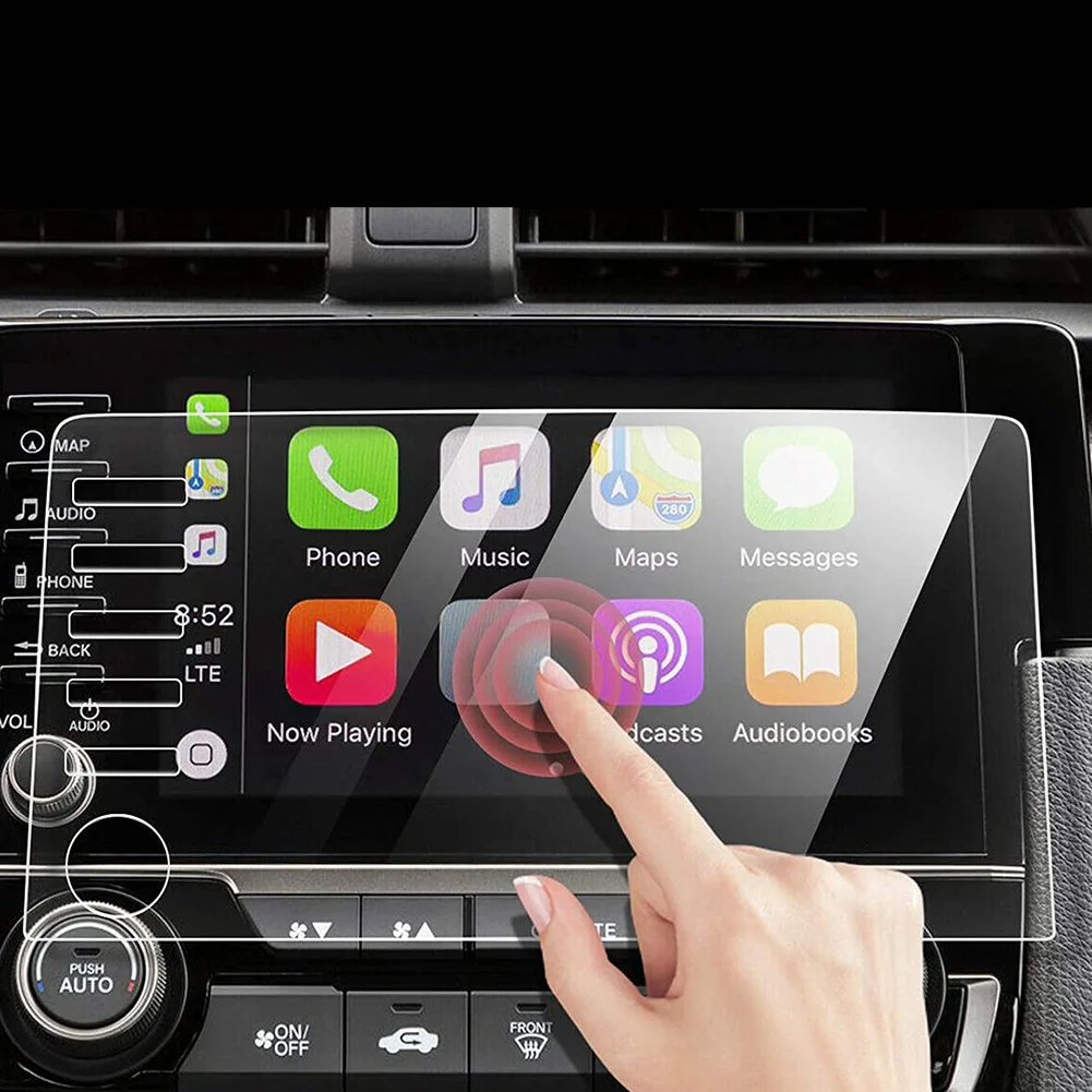 

For Honda Civic Touring Type R 2019 2020 2021 7-Inch GPS Navigation Touchscreen Protector Display Tempered Glass Film