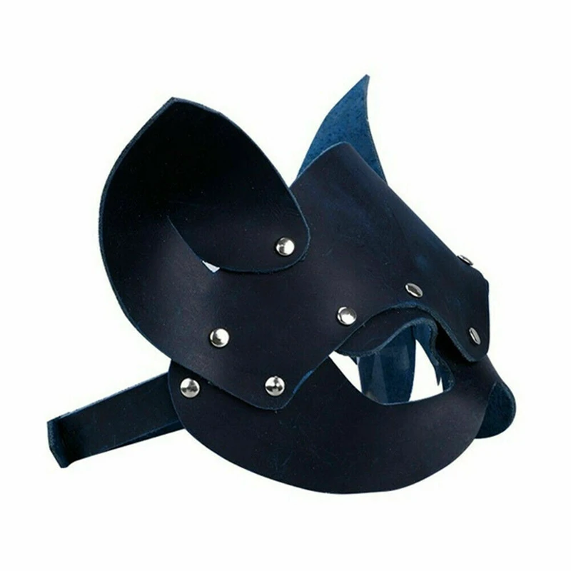 

Women Female Party Costume PVC Bondage Masks Adult Play Adjustable Face Masks Sexy Cosplay Cat Ears Mask