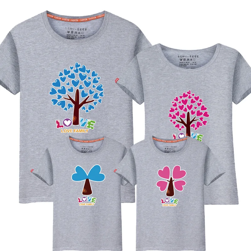 Семейная футболка в скандинавском стиле Одинаковая одежда для мамы и дочки сына