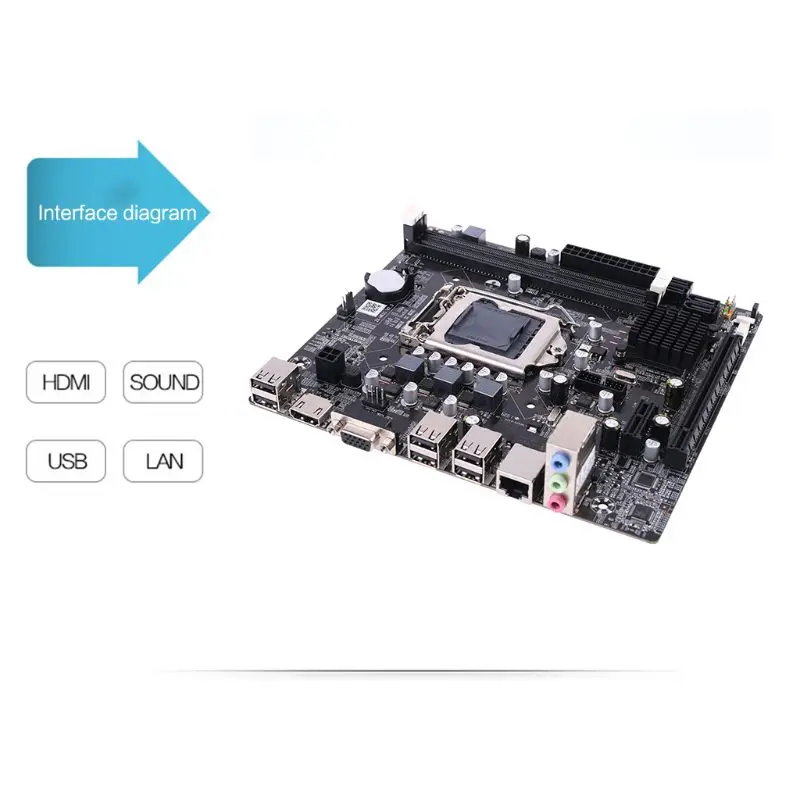 

New P8H61-M LX3 PLUS R2.0 Desktop Motherboard H61 Socket LGA 1155 I3 I5 I7 DDR3 16G uATX UEFI BIOS Mainboard